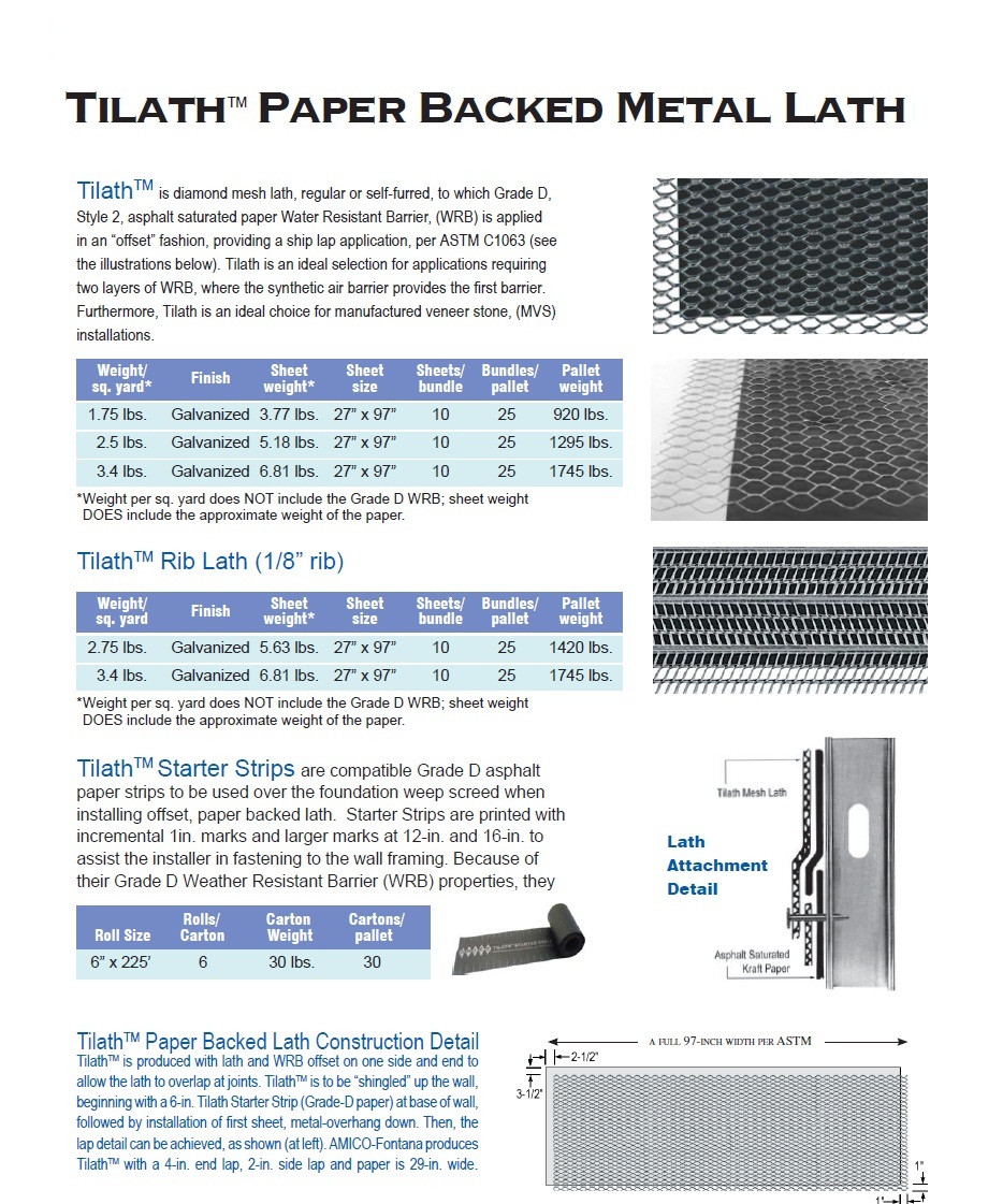 Tilath Paper Backed Metal Lath